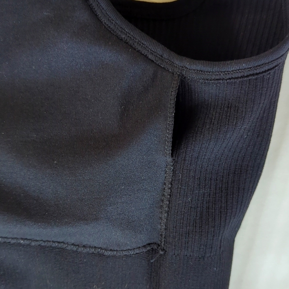 OQQ Ribbed Yoga Sleeveless Padded Bell Bottom Flare Jumpsuit MEDIUM Black - Picture 10 of 14